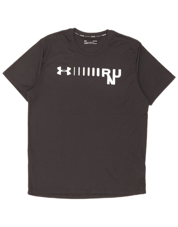 Tricou grafic pentru bărbați Under Armour Top mare, negru, poliester