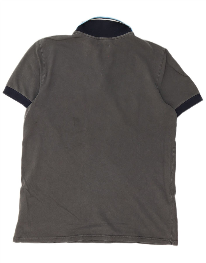 Tricou polo Converse pentru bărbați, mare, gri, clasic
