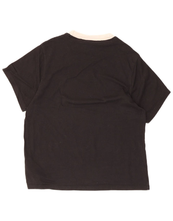 Tricou Adidas pentru femei Top UK 10 Small Black Bumbac