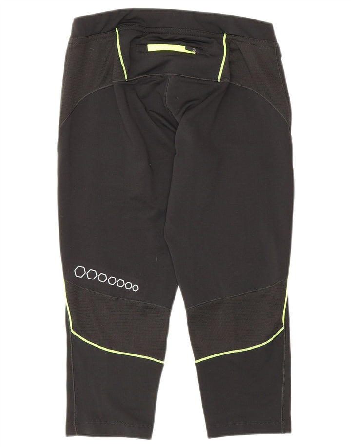 Leggings Asics Graphic Capri pentru femei UK 12 Poliester mediu negru