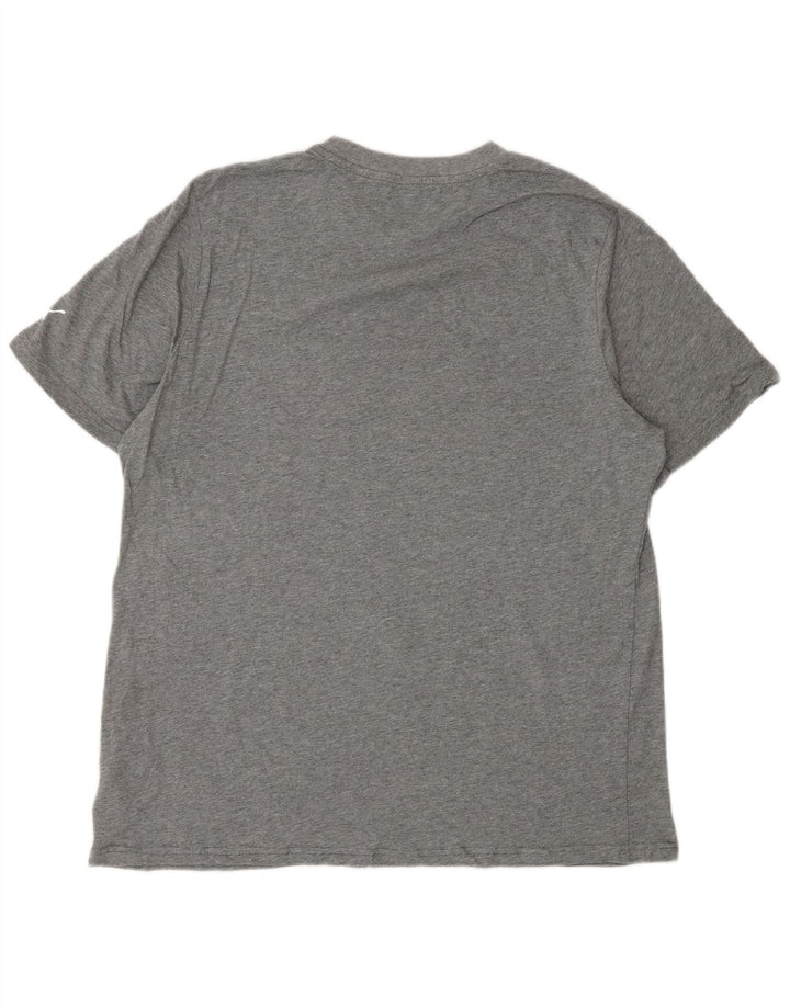 Tricou grafic PUMA pentru bărbați Top mare din bumbac gri
