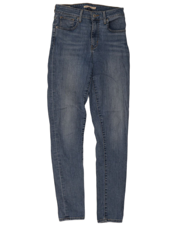Blugi skinny cu talie mare Levi's 721 pentru femei W28 L31 albastru