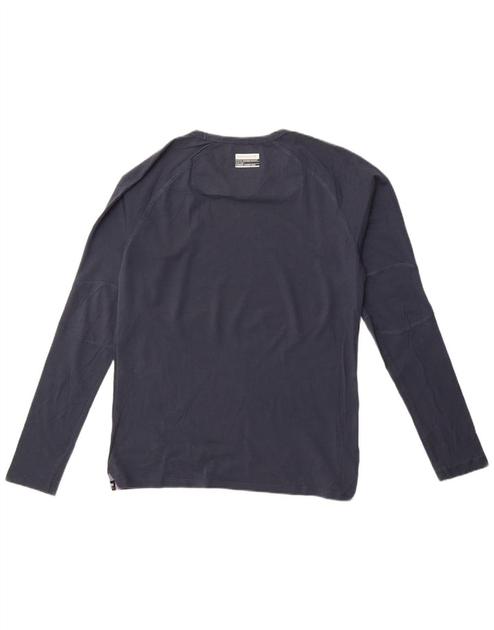 Jack & Jones pentru bărbați cu grafic Top cu mânecă lungă, mediu bleumarin
