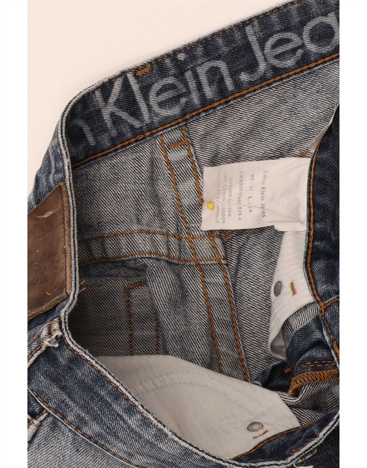 Calvin Klein Blugi drepti pentru bărbați W31 L34 Bumbac albastru