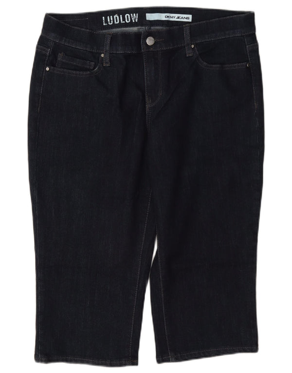 Dkny Ludlow Bermuda denim pantaloni scurți pentru femei US 8 Medium W30 L16 bleumarin