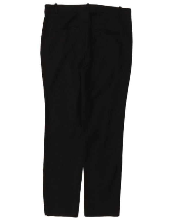 Pantaloni Drepți Casual Zara Femei EU 38 Mici L28 L26 Bumbac Negru