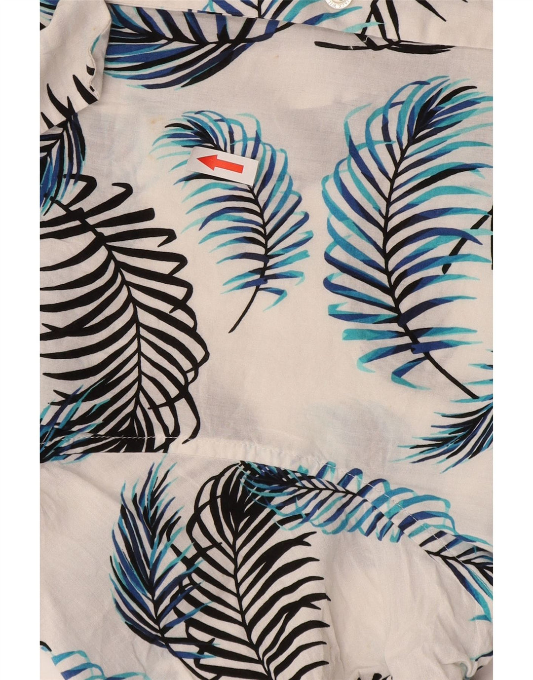 Cămașă Jack Wills pentru bărbați cu mânecă scurtă, alb mediu, viscoză florală