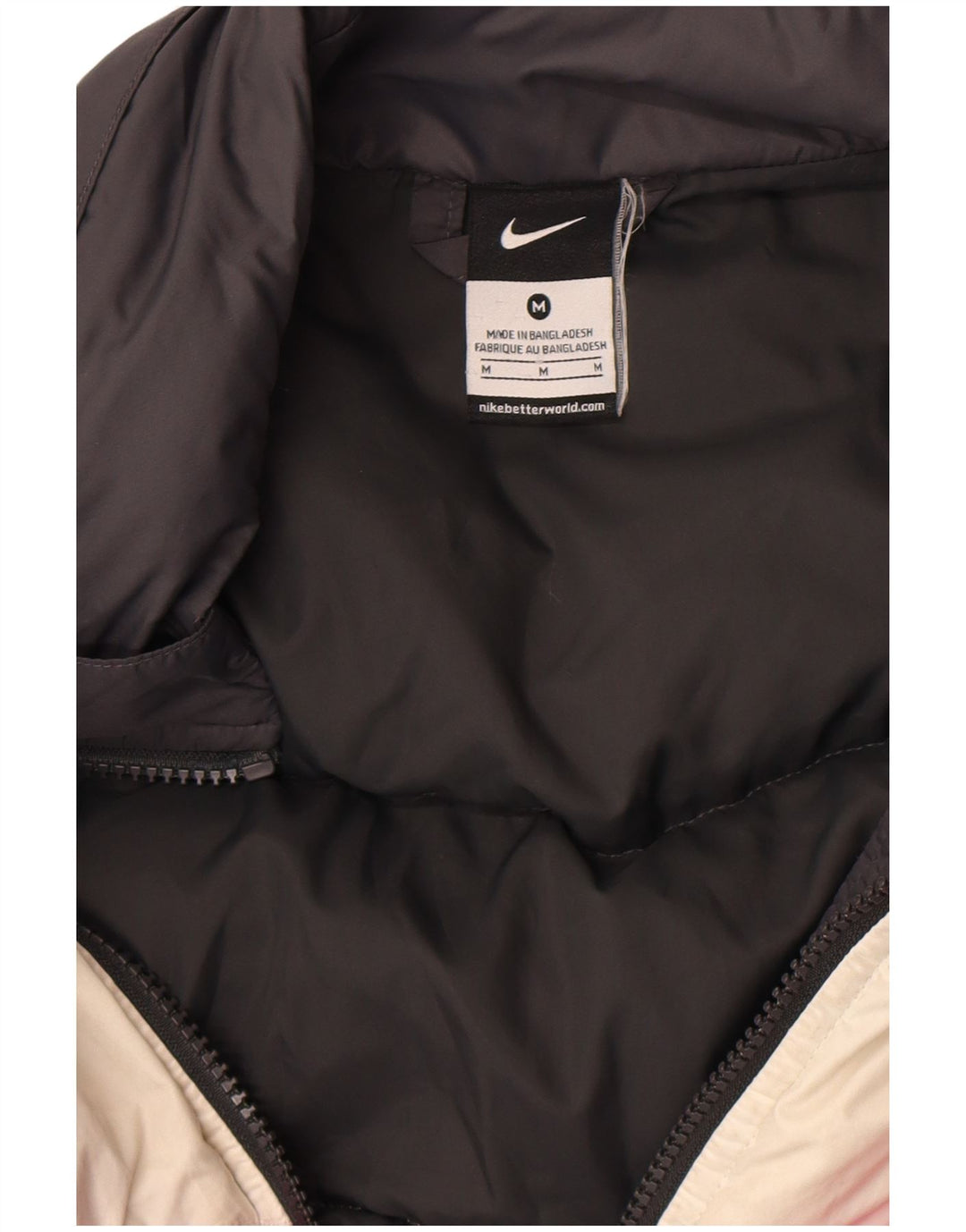 Jachetă căptușită Nike pentru femei UK 14 Medium Black Colorblock