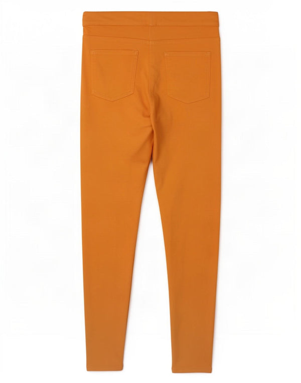 Blugi jegging pentru femei Marks & Spencer UK 12 Medium L30 L27 Bumbac portocaliu