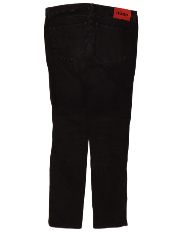 Blugi slim pentru bărbați Hugo Boss W33 L31 bumbac negru