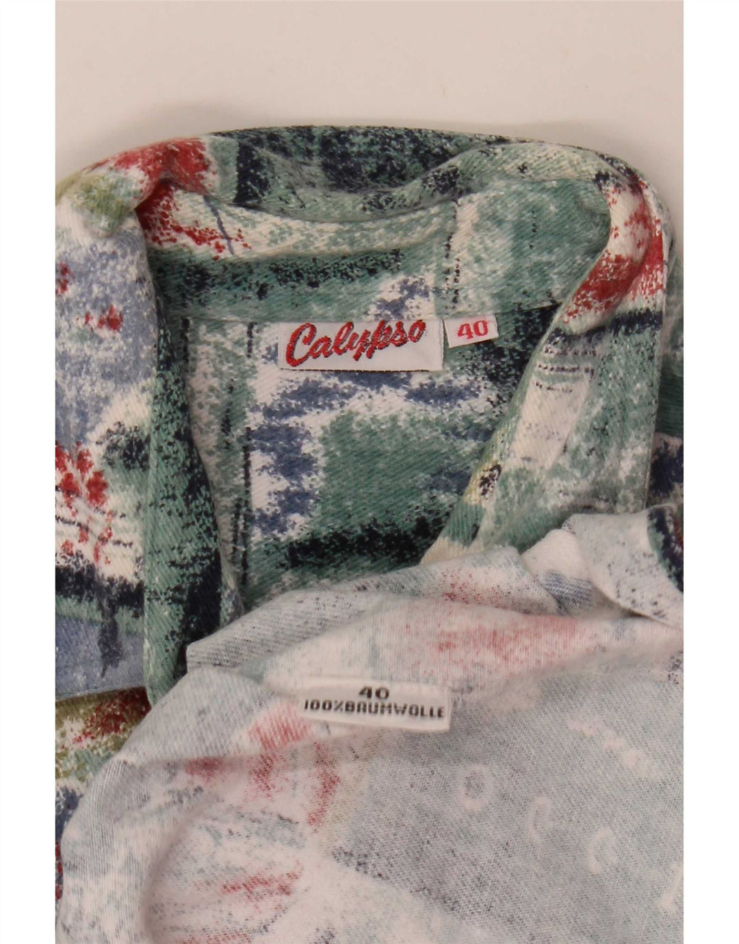 Cămașă de flanel pentru bărbați Calypso Mărimea 40, bumbac mozaic multicolor mediu