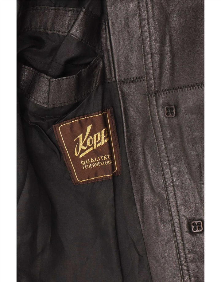Jachetă de piele vintage pentru bărbați UK 38 Medium Black