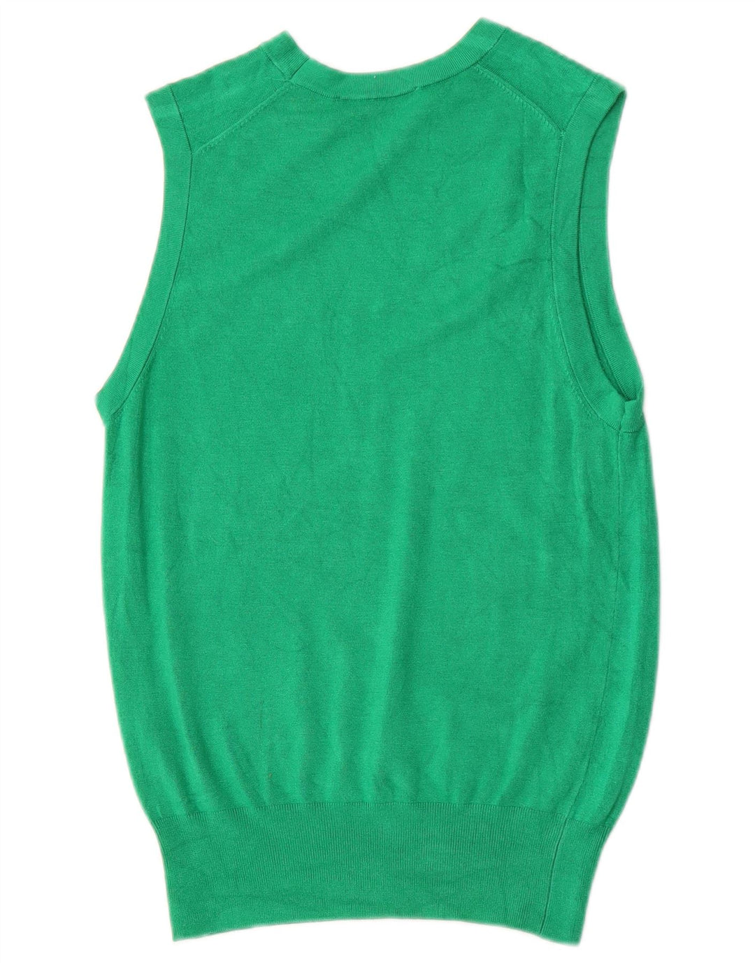 Zara Femei Vest Tank Top UK 12 Medium Green Viscose