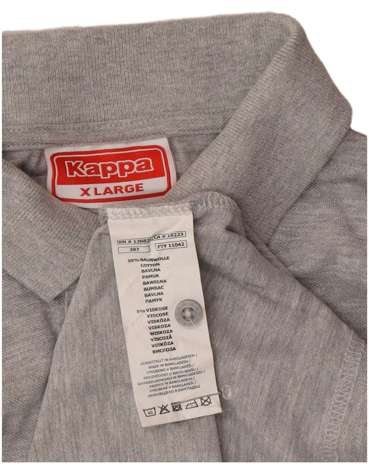 Cămașă polo pentru bărbați Kappa XL bumbac gri