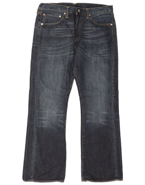 Blugi pentru bărbați Levi's 527 Bootcut W34 L30 bumbac bleumarin