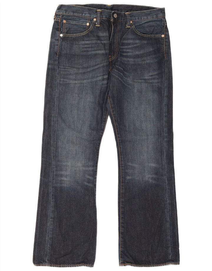 Blugi pentru bărbați Levi's 527 Bootcut W34 L30 bumbac bleumarin