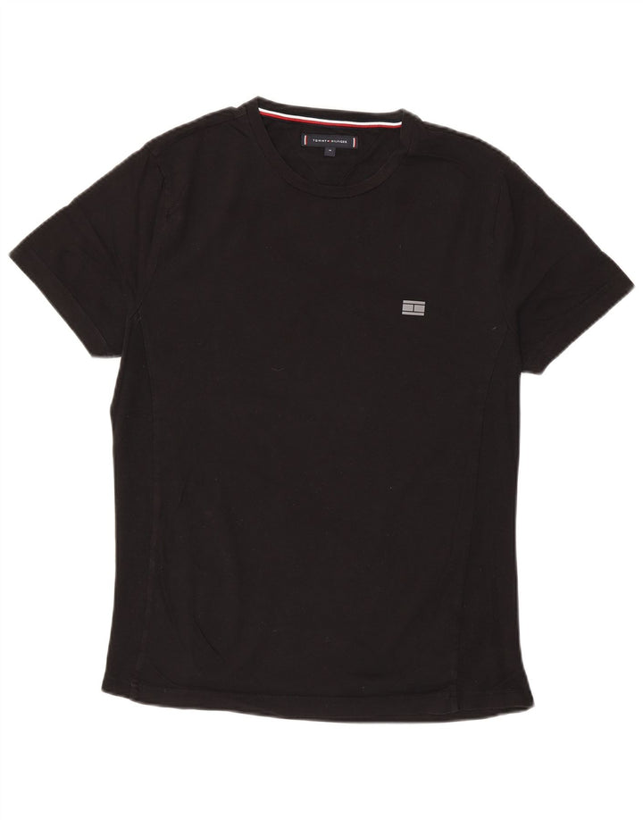 Tricou pentru bărbați Tommy Hilfiger Top Mediu Negru