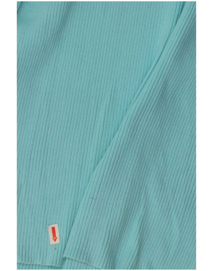 Pulover pentru femei RALPH LAUREN cu gât rulat din bumbac mare albastru UK 14