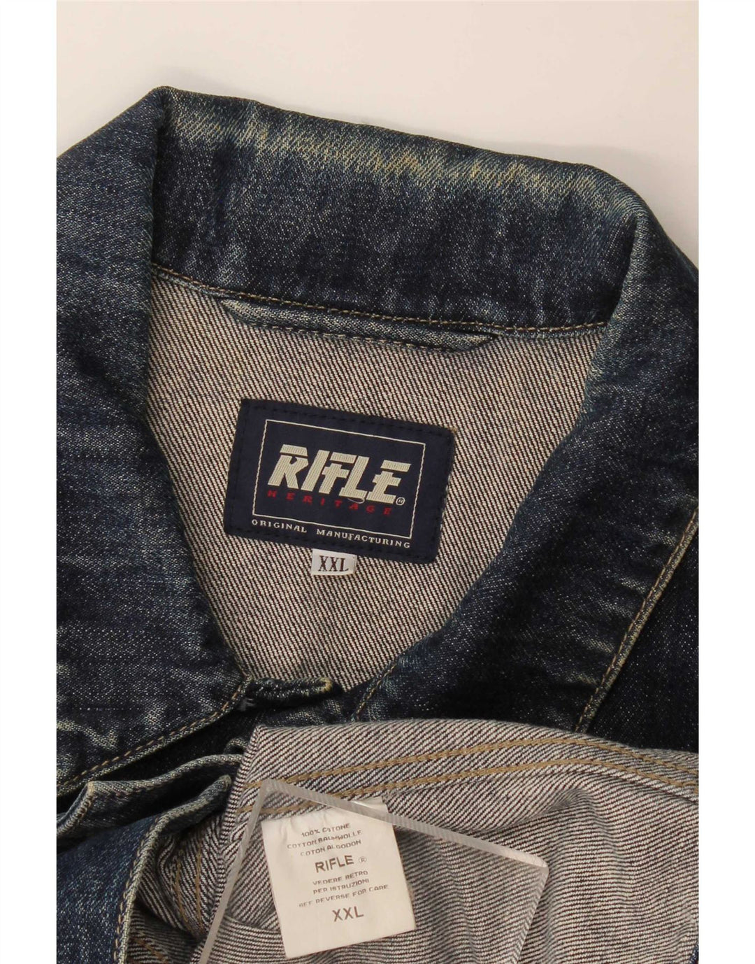 Jachetă de blugi pentru femei Rifle UK 20 2XL Bumbac bleumarin