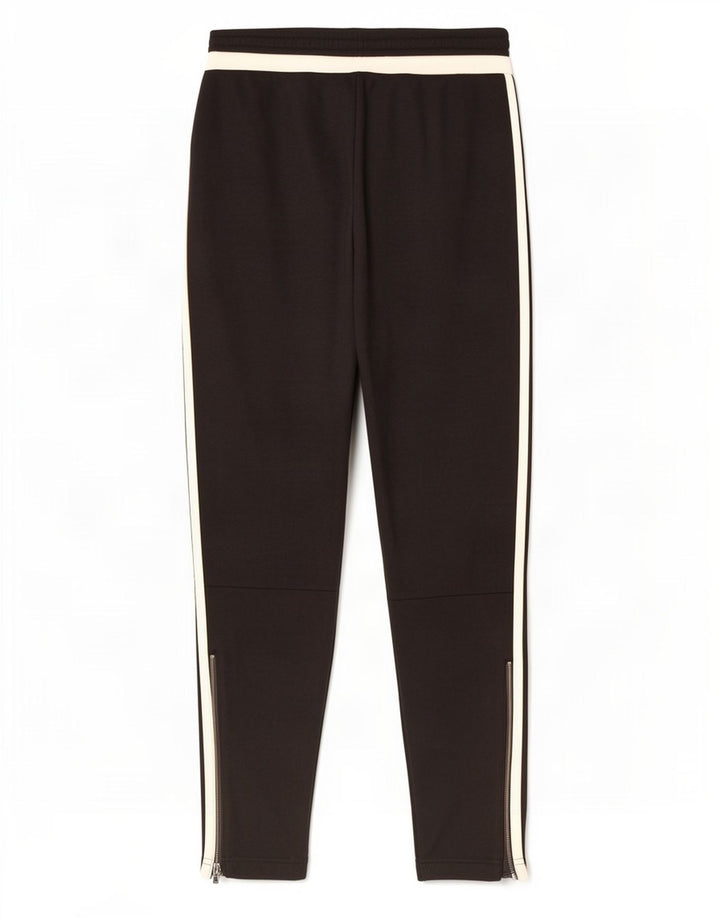 Pantaloni de trening Adidas Climalite pentru bărbați, negru mediu, poliester bloc de culoare