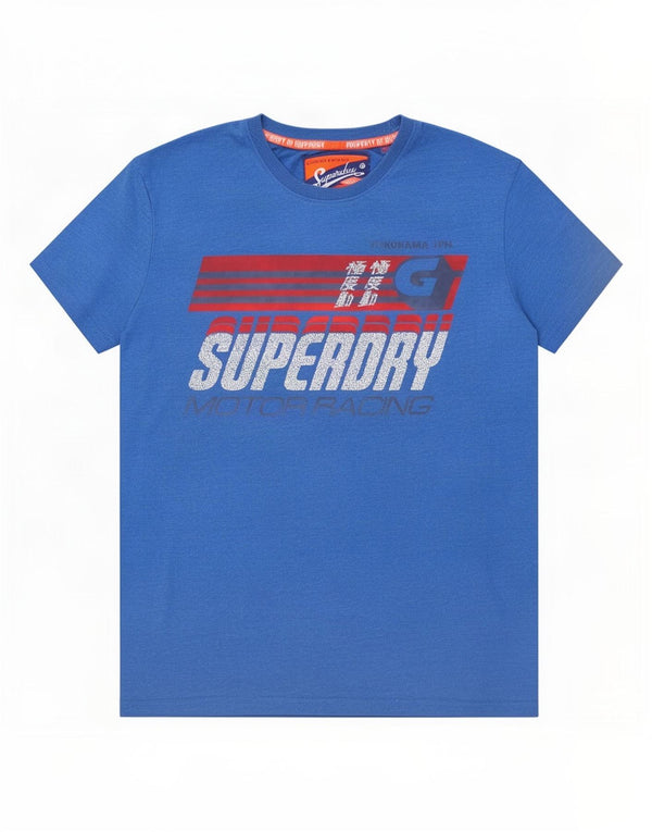 Tricou grafic pentru bărbați Superdry Top XL Bumbac albastru