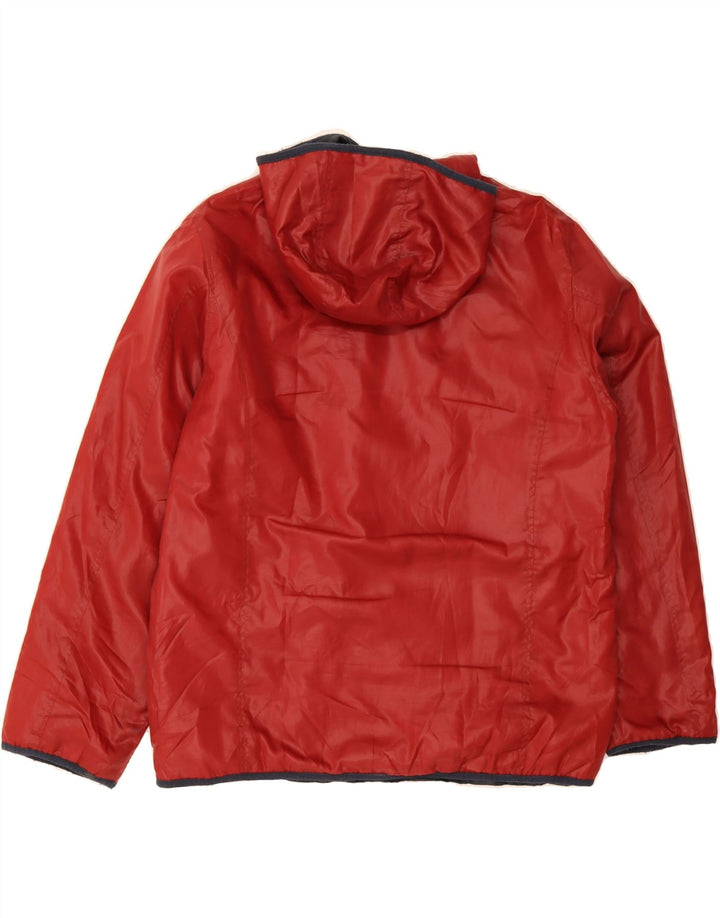 CONVERSE Mens Hooded Windbreaker Jacket UK 40 Large Red Vintage Converse and Second-Hand Converse from Messina Hembry 