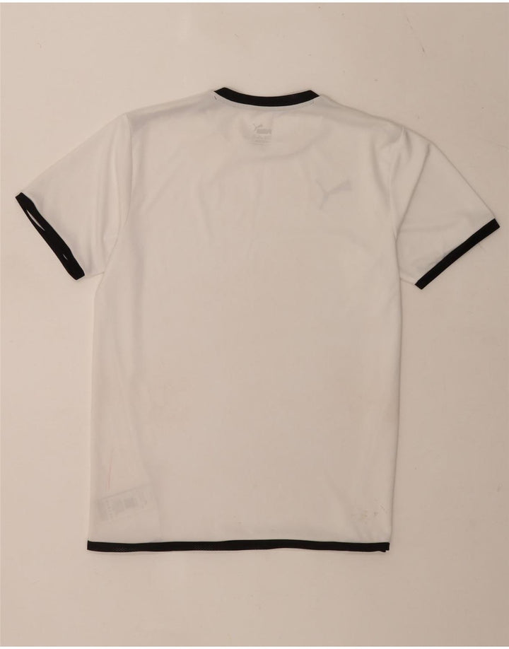 Tricou Puma Băieți Top 15-16 Ani Poliester Colorblock Alb