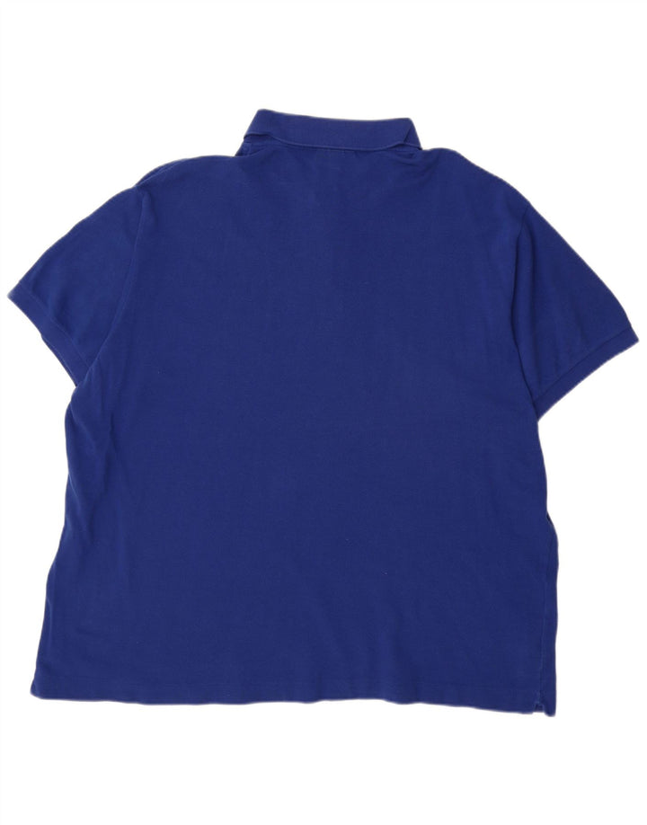 Tricou polo LACOSTE pentru bărbați, cu tăiere clasică, mărimea 8 3XL, bumbac albastru