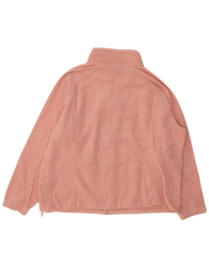 Jachetă fleece oversized COLUMBIA pentru femei UK 22 3XL roz poliester