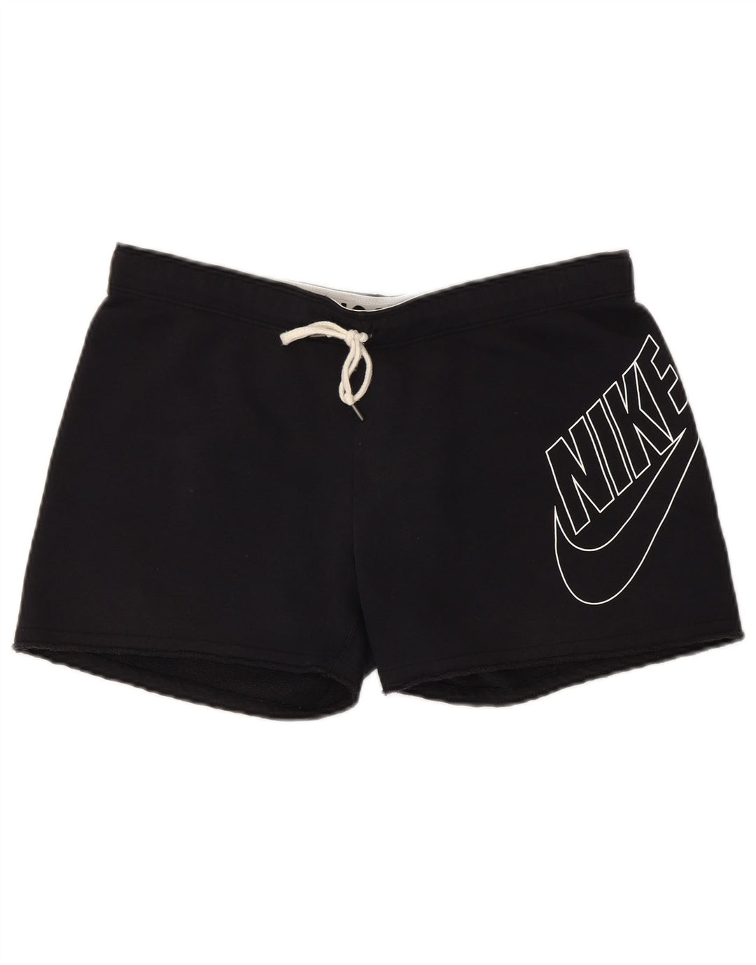 Pantaloni scurți sport grafic NIKE pentru bărbați, bumbac mediu negru
