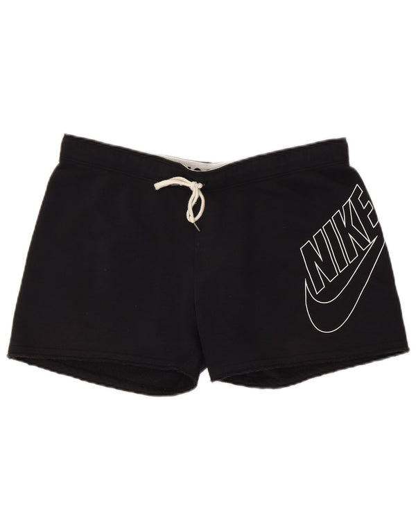 Pantaloni scurți sport grafic NIKE pentru bărbați, bumbac mediu negru