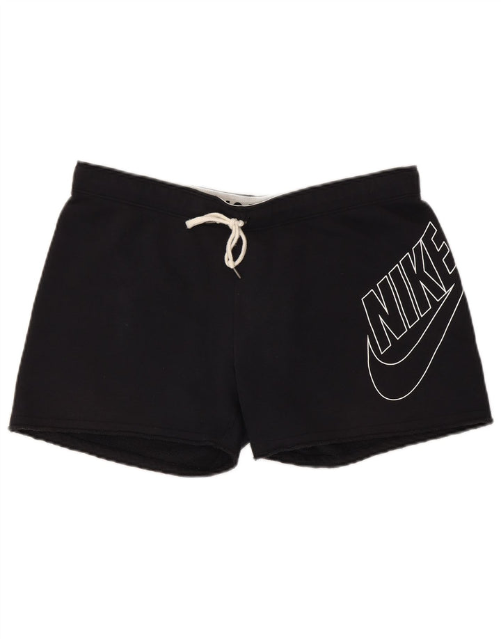 Pantaloni scurți sport grafic NIKE pentru bărbați, bumbac mediu negru
