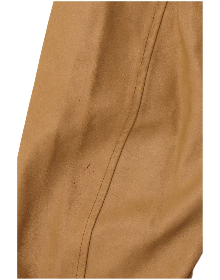 Jachetă de piele pentru femei VINTAGE UK 18 XL din piele bej