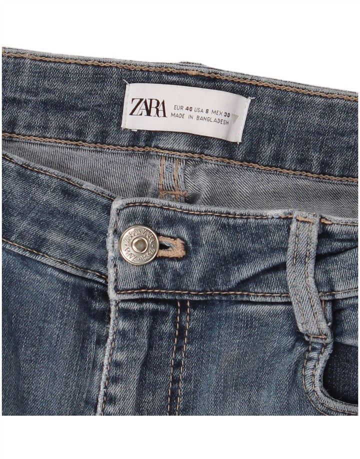 Blugi slim dama Zara EU 40 Medium W30 L28 Albastru