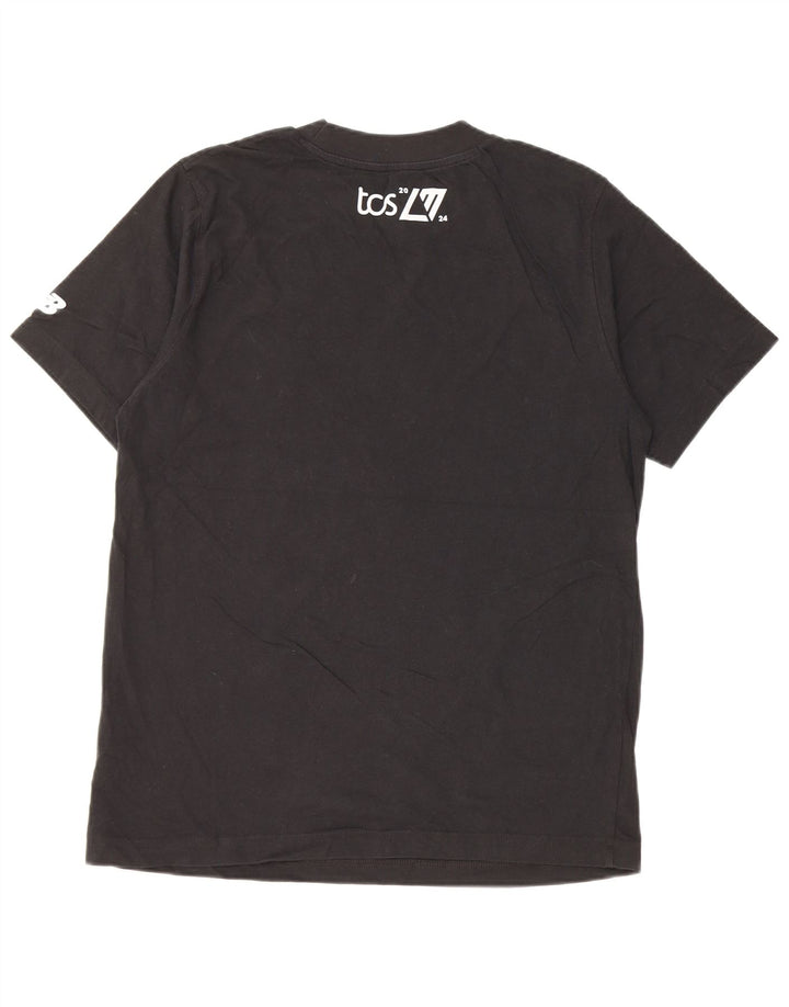 Tricou grafic pentru bărbați New Balance Top mediu din bumbac negru