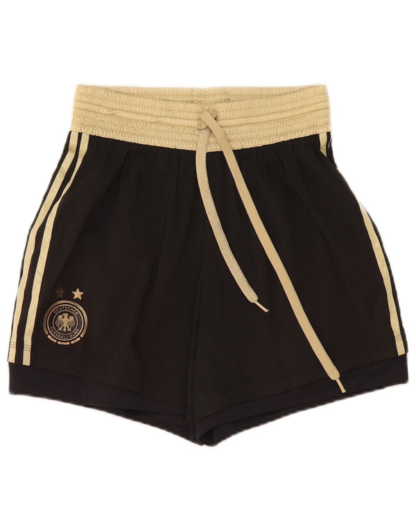 Pantaloni scurți sport pentru bărbați Adidas Deutscher Fussball Bund, negru, color block