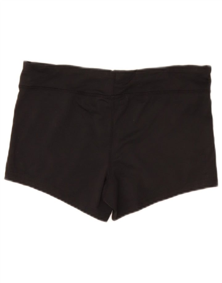 Pantaloni scurti sport NIKE Dri Fit pentru femei UK 10 Poliester negru mic