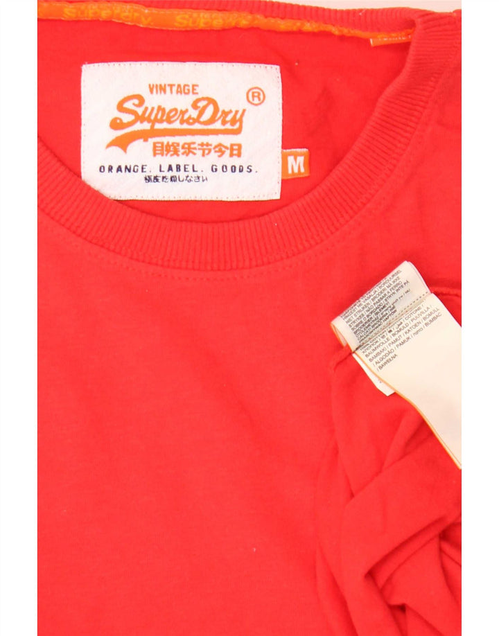Tricou Superdry pentru bărbați Top din bumbac roșu mediu