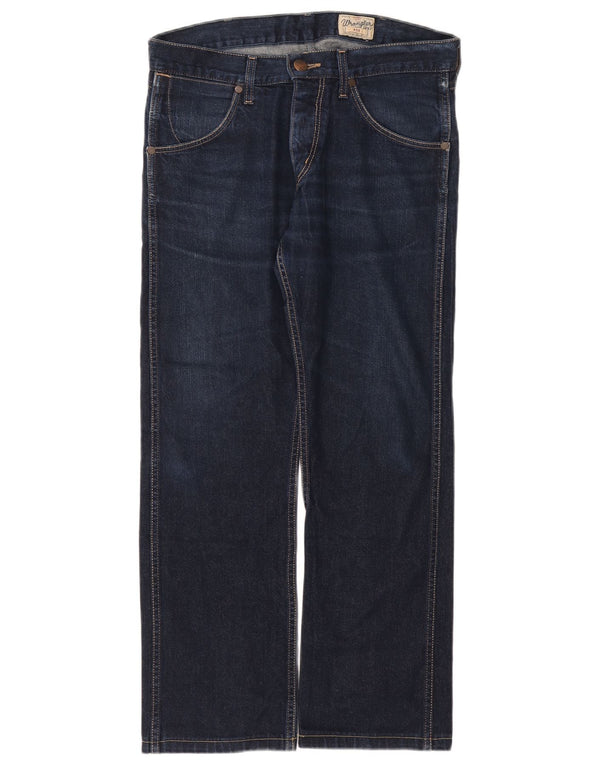 Blugi pentru bărbați Wrangler Ace drepte W32 L32 bumbac bleumarin