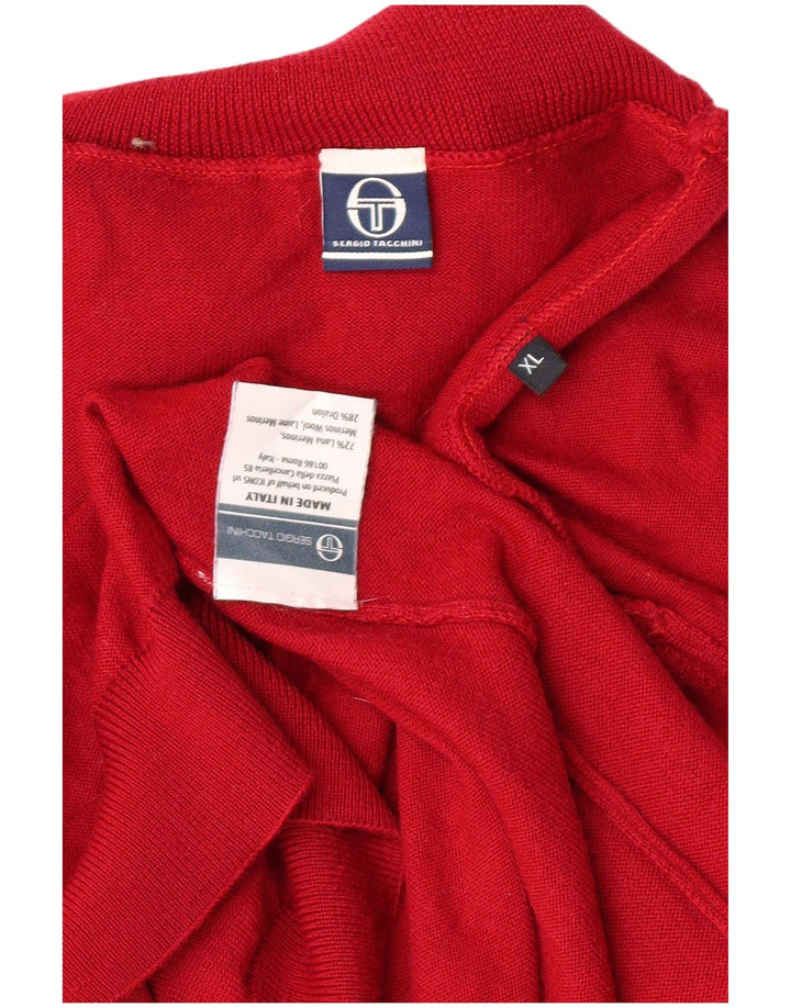 SERGIO TACCHINI Pulover cu gât rulat pentru femei UK 18 XL Red Classic