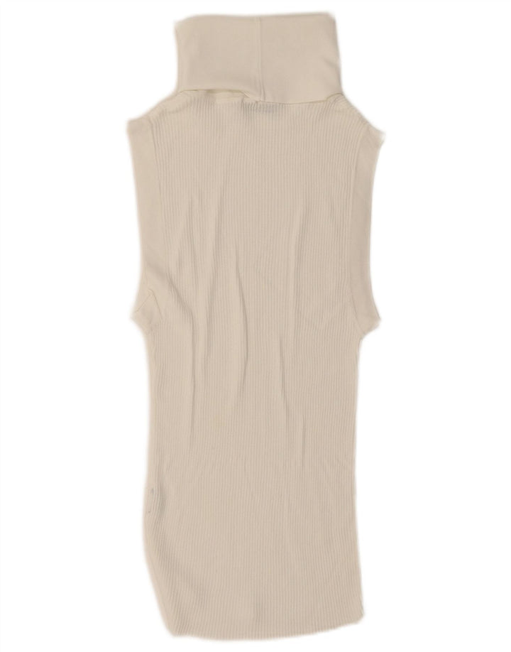Vesta Zara Femei Tank Top UK 14 Large White