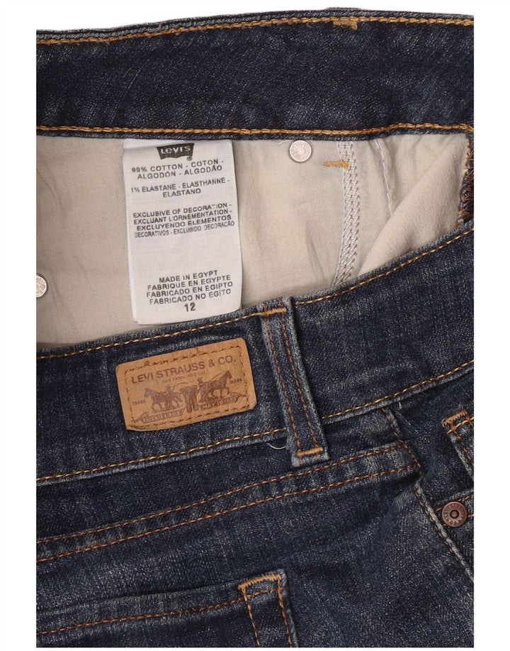 Blugi drepti pentru femei LEVI'S US 12 Large W34 L32 Blue Bumbac