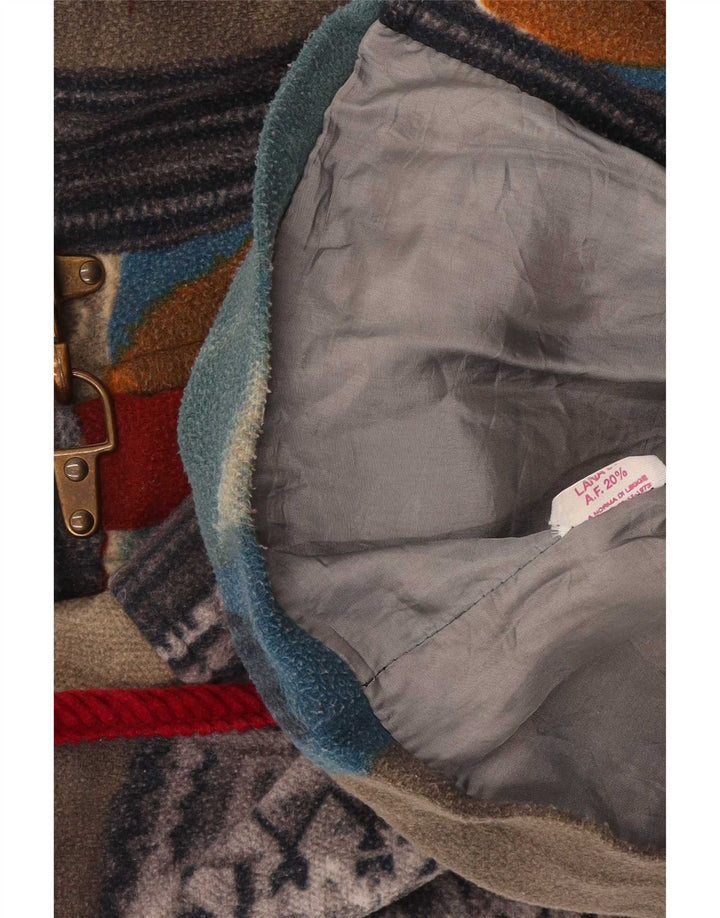 Gilet vintage pentru femei din fleece Utility UK 42 XL, multicolor, patchwork