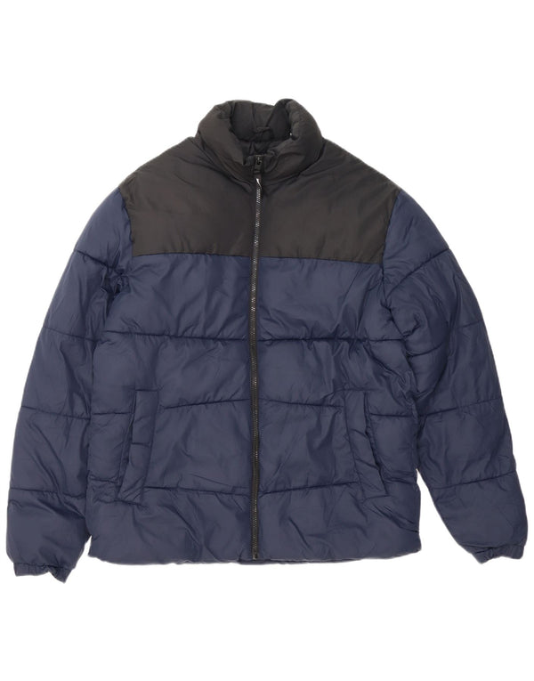 Jachetă căptușită pentru bărbați Jack & Jones UK 38 Medium Bleumarin Colorblock