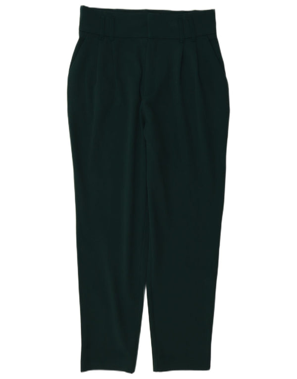 Pantaloni casual pentru femei Trafaluc cu talie înaltă Zara Mediu L28 L27 Verde