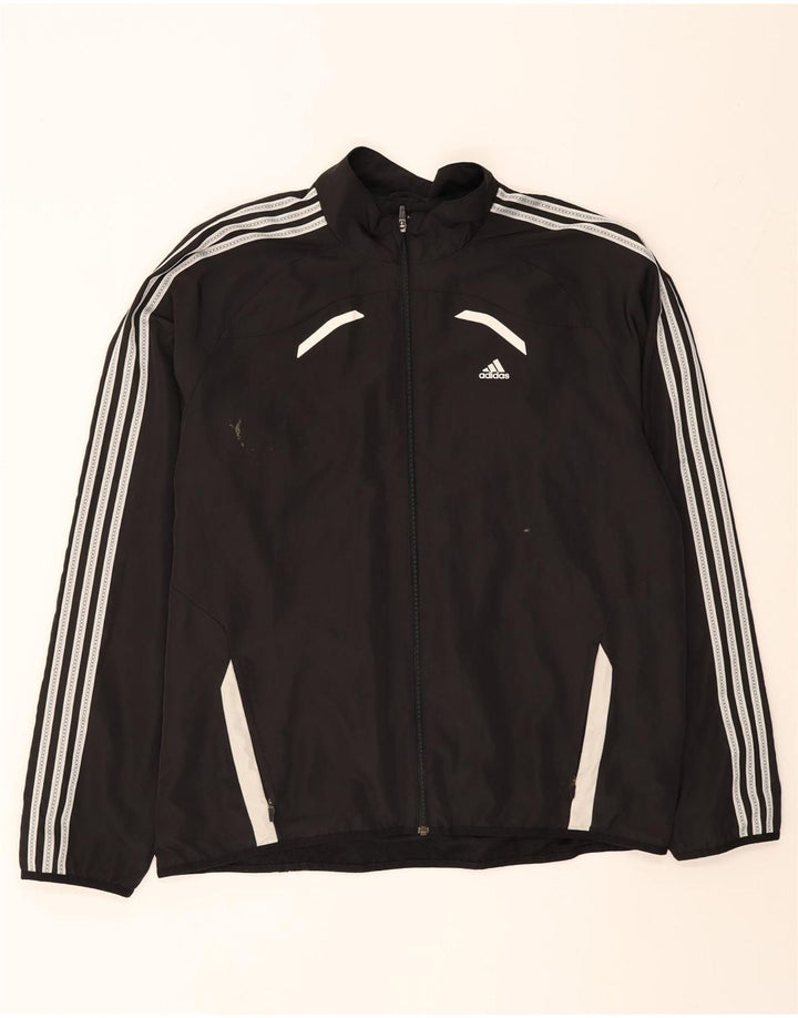 ADIDAS Mens Climacool Tracksuit Top Jacket XL Black Polyester Vintage Adidas and Second-Hand Adidas from Messina Hembry 