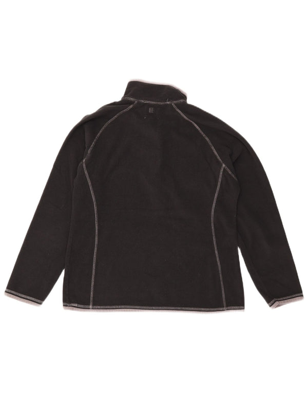 Jumper pentru femei Mountain Warehouse, cu fermoar și gât, din lână UK 14, mare, negru