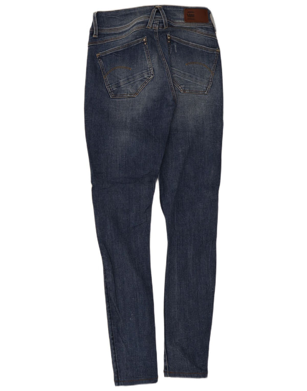 Blugi super skinny G-Star Lynn pentru femei cu talie medie L26 L32 bumbac albastru
