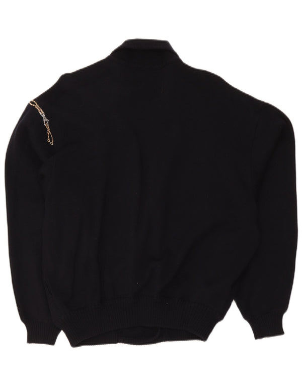 Pulover cardigan pentru femei Les Copains UK 18 XL Lână bleumarin