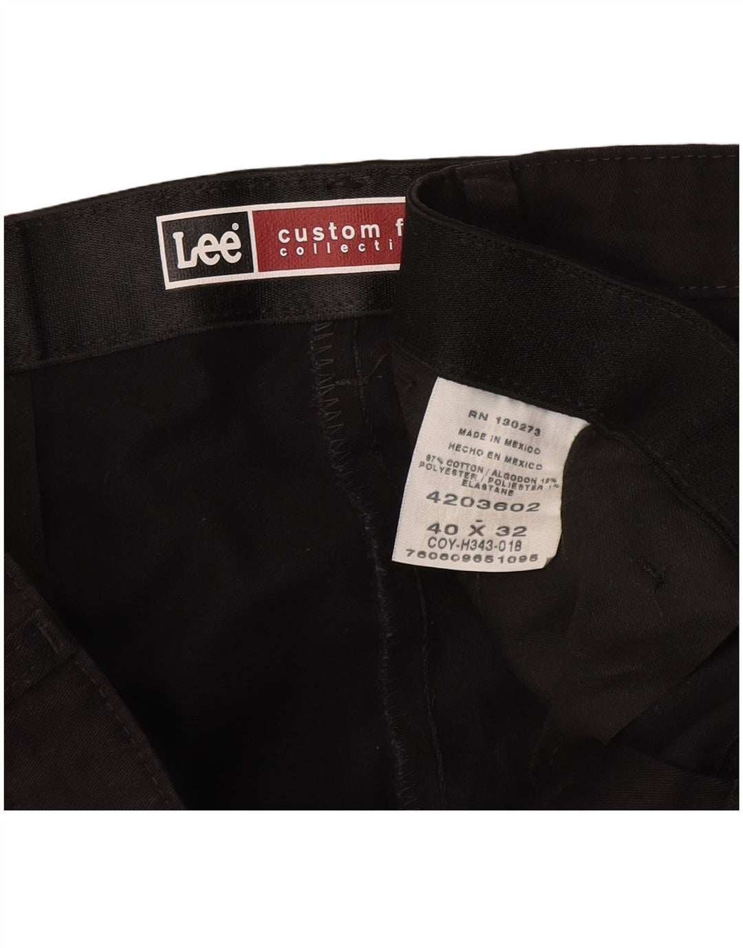 Pantaloni chino drepți LEE, personalizat, pentru bărbați, L40 L32, bumbac negru
